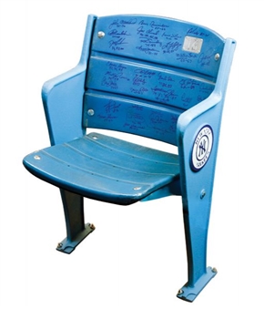 Multi-Signed and Inscribed Yankee Stadium Seat (39 Signatures) Including Jeter, Rivera and Jackson (MLB Auth)